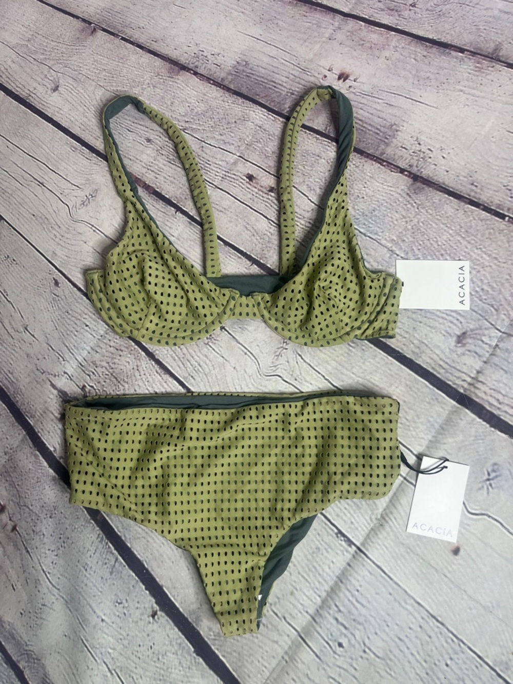 NWT Acacia swimwear Two-Piece Bikini Set